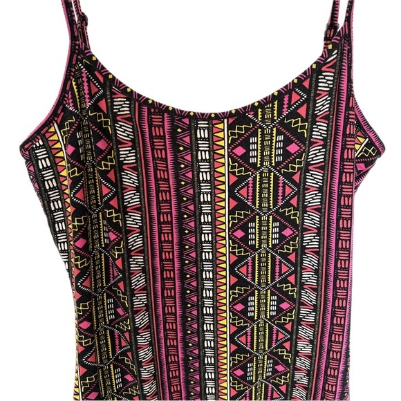 H&M Coachella Fitted Jumpsuit in patterned jersey - narrow adjustable straps - Picture 4 of 6